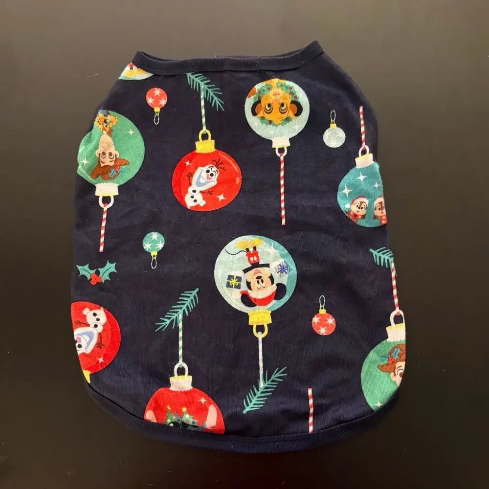 Disney 100 Anniversary Pet Pajamas Christmas Holiday Pet Shirt Large